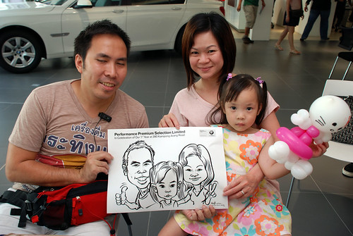 Caricature live sketching for Performance Premium Selection first year anniversary - day 2 - 10