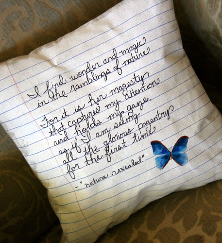 Painted Poetry Pillow 5 (Finished Project)