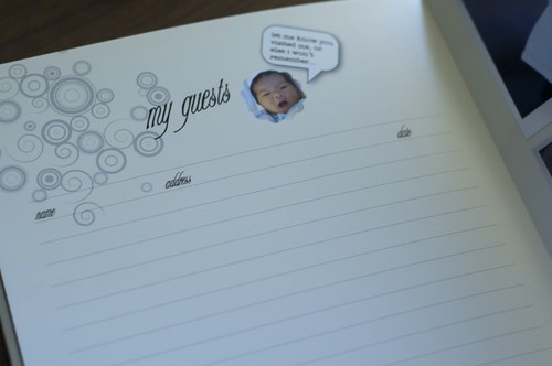 baby visitor book