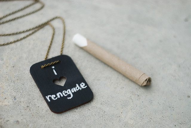 killside krafts - mini blackboard heart necklace