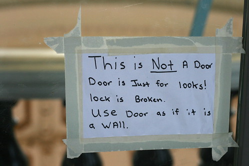 This Is NOT a Door. Door is just for looks! Lock is broken. Use door as it if is a wall.