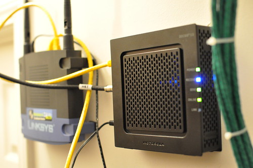 Mounted Router & Modem