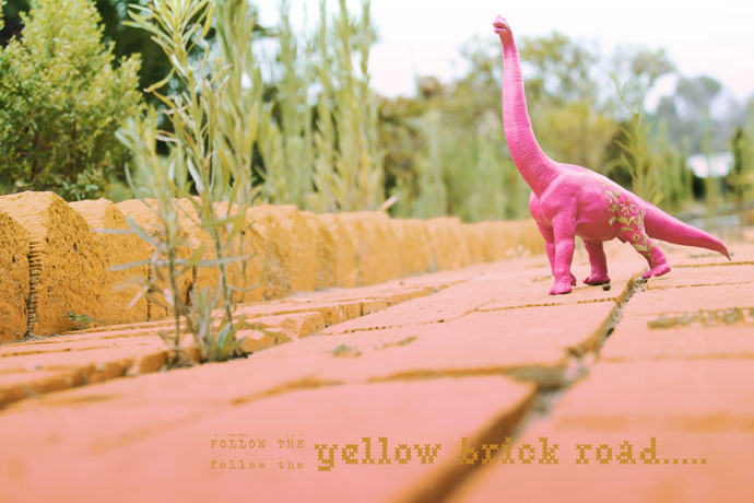 Follow the yellow brick road....