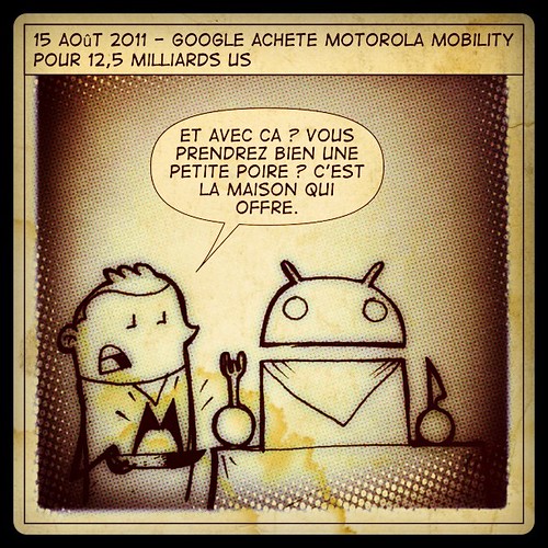 Dessin du jour - Google achète Motorola Mobility