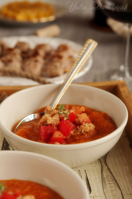 Воскресные обеды. №1. Итальянский обед. tomato soup