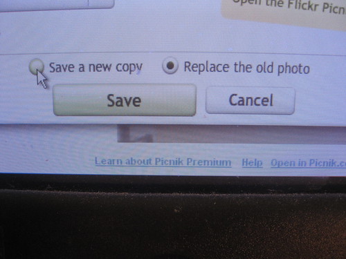 You can replace the old photo or make a new copy