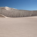 Il profilo della duna con persona in lontananza