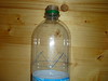 Bottle marked for cutting