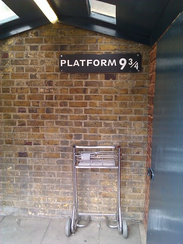 Hogwarts express platform at King's Cross