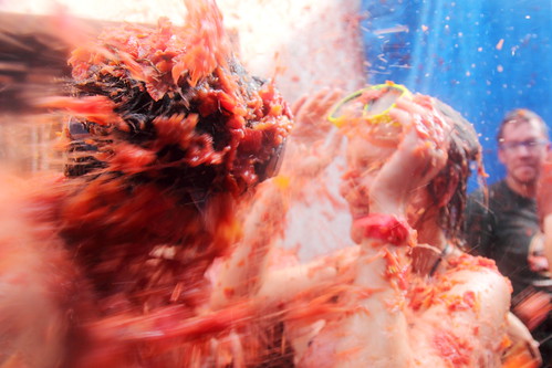 La Tomatina in Buñol. Image By Flydime on Flickr