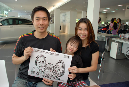 Caricature live sketching for Performance Premium Selection first year anniversary - day 2 - 15