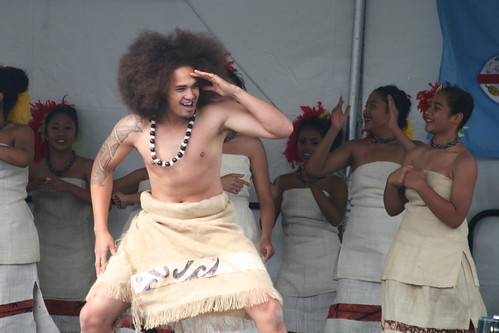 Male Polynesian Folk Dancer