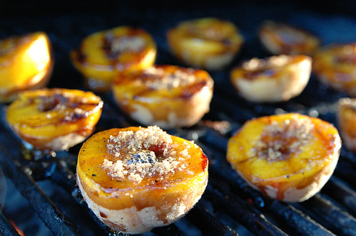 recipe: grilled peaches with balsamic vinegar and caramelized brown sugar. III.