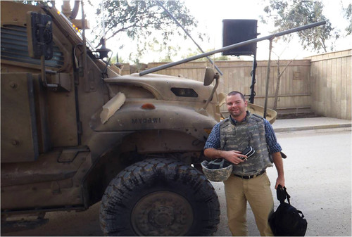 Thaddeus White, who recently returned from his assignment as a Foreign Agricultural Service (FAS) agricultural advisor in Iraq, is pictured here in Baghdad. White helped establish several agricultural initiatives during his year in Iraq, including projects that benefited Iraqi women and children. Photo credit: Thad White