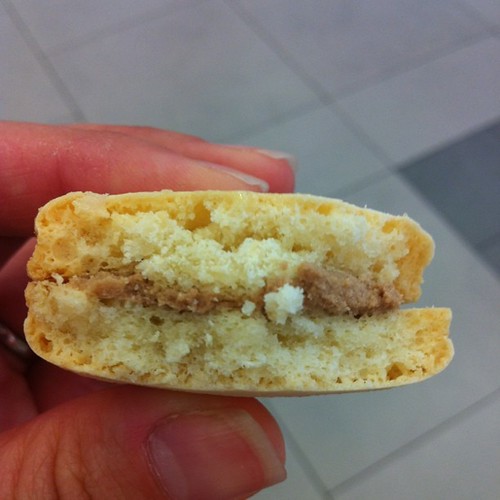 S$1.80 Hazelnut Macaron which is totally CRAP! Only took a bite and dump into the bin. Not worth wasting the calories on it.