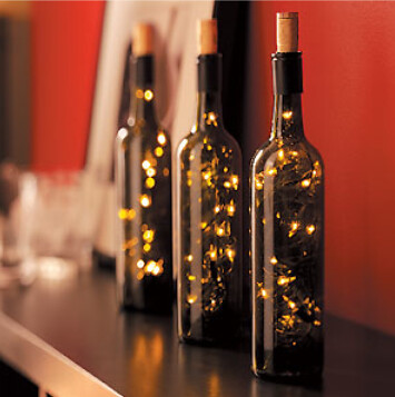 wedding ideas 9 Simple decor idea Wine bottle lights