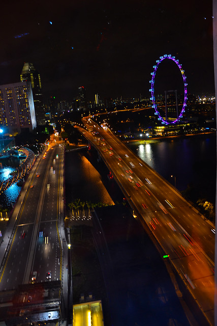 Singapore night, from a window 