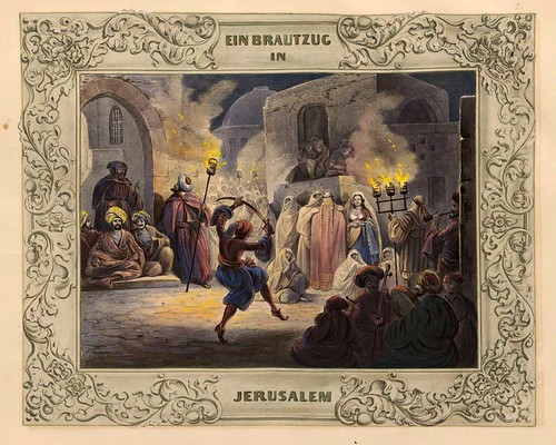 018-Una boda en Jerusalem-Malerische Ansichten aus dem Orient-1839-1840- Heinrich von Mayr-© Bayerische Staatsbibliothek 