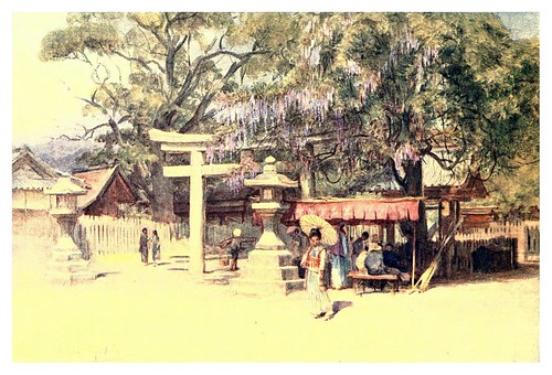 002-Entrada del templo de Ikuta-Japan & the Japanese 1910- Walter Tyndale