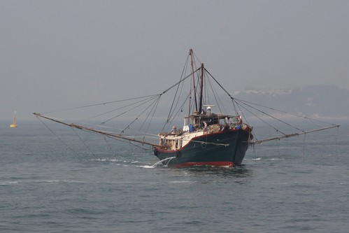 Fishing boat in the West Lamma Channel, Hong Kong