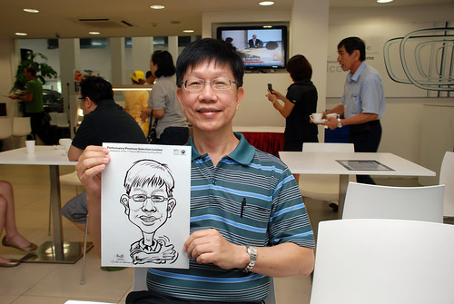 Caricature live sketching for Performance Premium Selection first year anniversary - day 1 - 1
