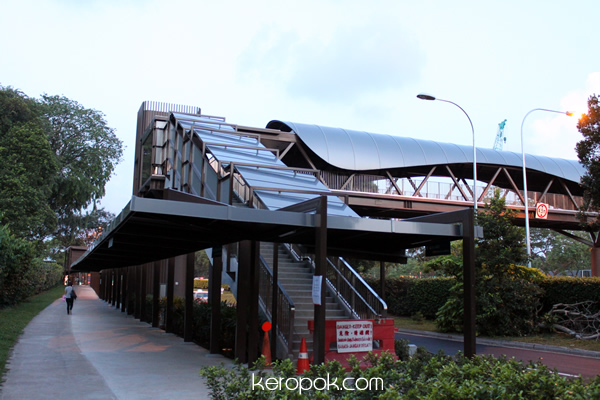 Botanic Garden Wavy Design Overhead Bridge 