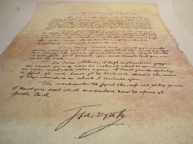 Carta de Sir Francis Drake