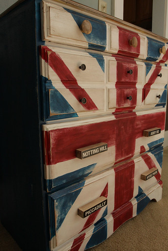 British Flag Inspired Dresser