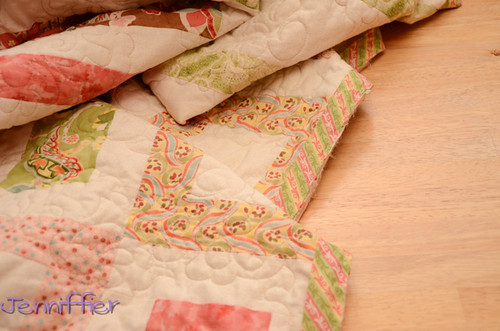 Posh quilt with binding