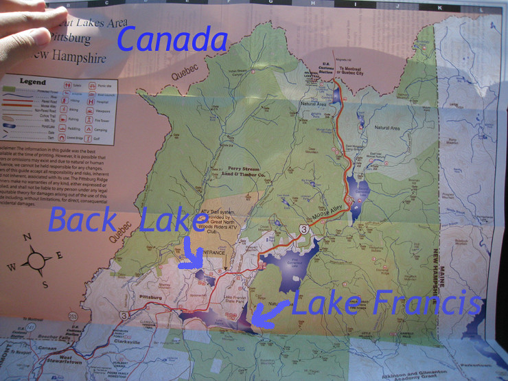 Back Lake and Lake Francis New Hampshire