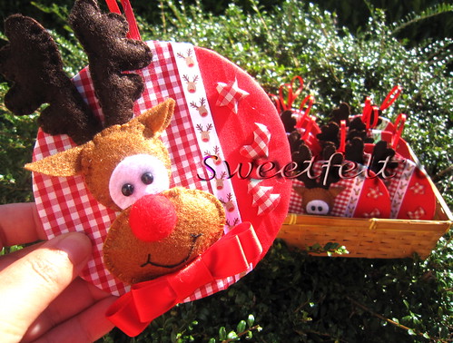 ♥♥♥  Rudolph the red nose reindeer!!! by sweetfelt \ ideias em feltro
