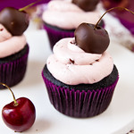 Chocolate-Covered Cherry Cupcakes