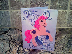 Pink Pony Congratulations Card