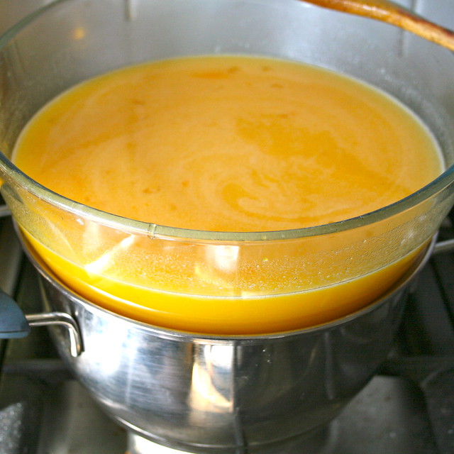 Thickening the lemon curd