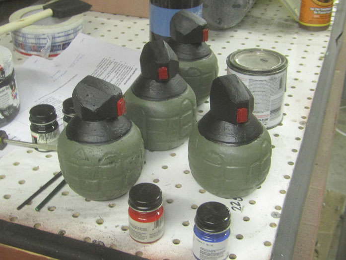 Frag Grenades painted