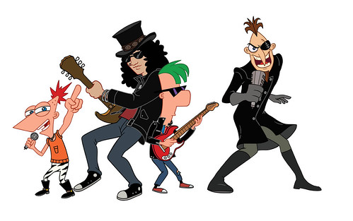 Phineas Ferb and Slash