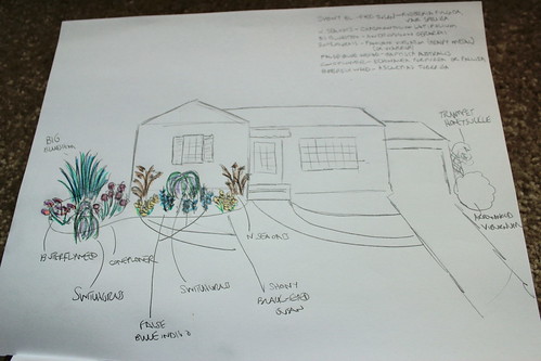 20110813. i'm very proud of this drawing. part of the front yard perennial plan (tm).