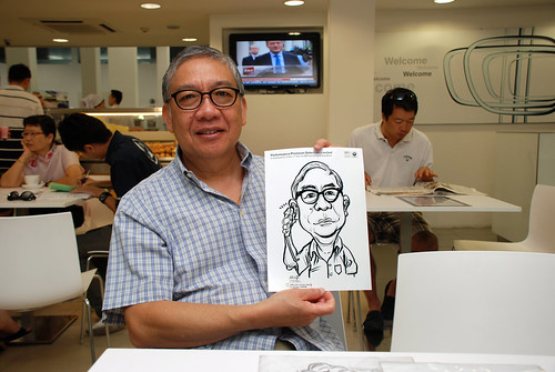Caricature live sketching for Performance Premium Selection first year anniversary - day 1 - 2
