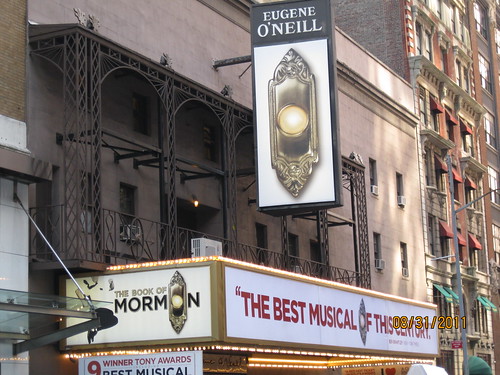 8/31/11: Passing by the "Mormon" theater