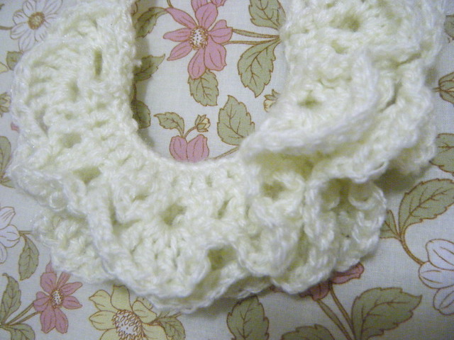 Cream Crochet Necklace