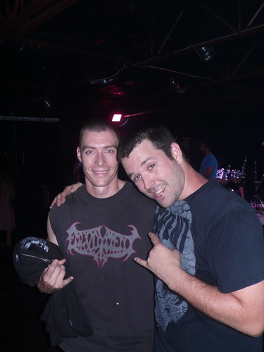 Me and one of my favorite electric guitarists, Andy Godwin (The Famine)