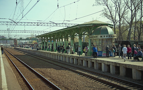  \ Train station of Odintsovo ©  Valeri Pizhanski
