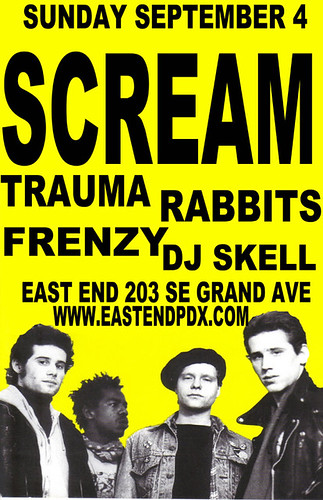 9/4/11 Scream/Trauma/Rabbits/Frenzy