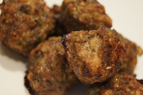 Italian Meatballs - cooked