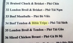 Mmmm, Bible Tripe!