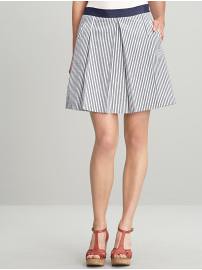 BR Striped Box pleat skirt 0P