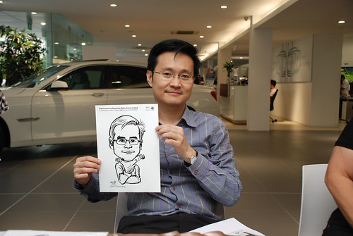 Caricature live sketching for Performance Premium Selection first year anniversary - day 2 - 26