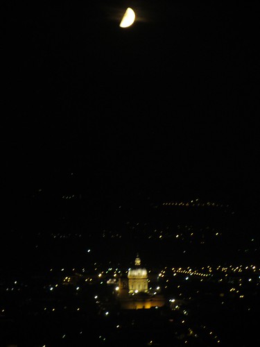 cathedral of santa maria degli angeli, plus moon