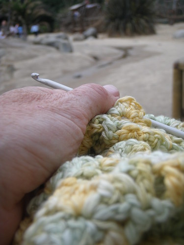 fibre friday: portable crocheting