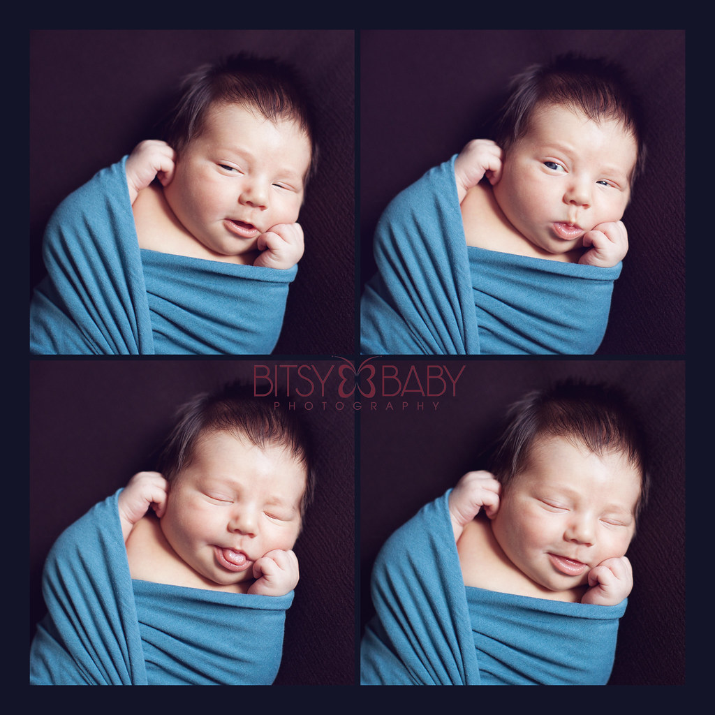 newborn photographers faces collage